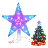 Estrella Led Para Arbol De Navidad 20cm Con Enchufe Decoraci