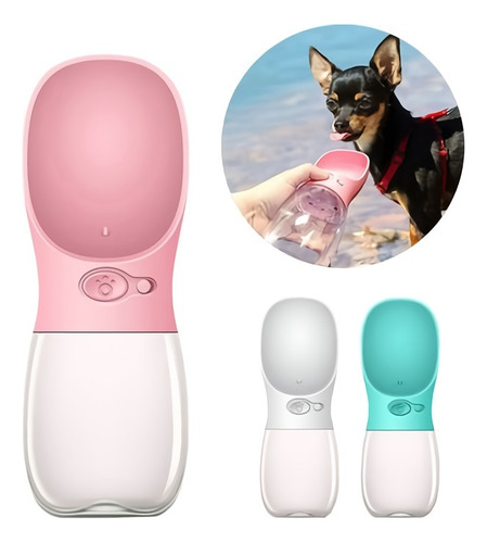 Botella Agua Hidratación Perros Mascotas Portable Anti-fugaz