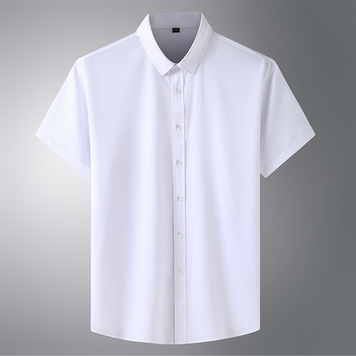 Camisa De Manga Corta Para Hombre, Camisas De Trabajo Inform