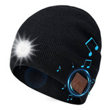 Beanie  Hat Con Luz Led Gorro De Punto Musical Inalámb...