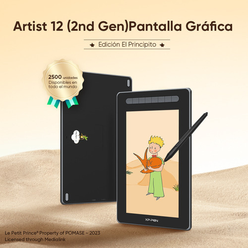 Xppen Tableta Gráfica Artist 12 2nd Gen Con El Principito