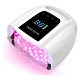 Lámpara De Uñas Uv Led Profesional Recargable Purtato 96w