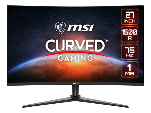 Monitor Gamer Curvo Msi G274cv Lcd 27  Full Hd Freesync