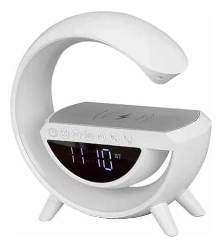 Cargador 3 En 1 Altavoz Bluetooth Con Reloj Despertador