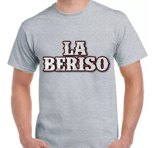 Remera Gris Sublimada Personalizada La Beriso