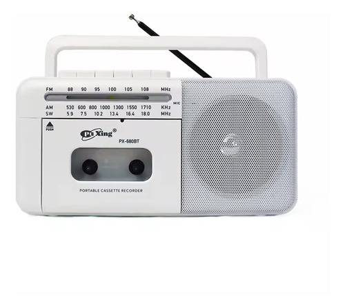 Radio Cassette Bluetooth Am/fm Mp3 Sd Usb Recargable Y Pilas
