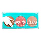 Paleta Contorno Iluminador E Blush  Mia Make Trio Do Coração