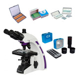 Microscópio Tri 1600x Acro C/ Câmera 16mp Hdmi Usb + Brindes