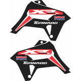 Par De Adesivos Vinil Aleta Asa Biker R1de Xr 250 Tornado