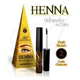 Delineador De Cejas Henna Pigmento - Hollywood Cosmetics Color Café Obscuro