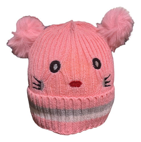 Gorro Con Orejitas Importado Para Niños Clima Frio 