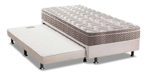 Cama Box C/aux Solteiro: Colchão Anatômico Paropas D28/ep P