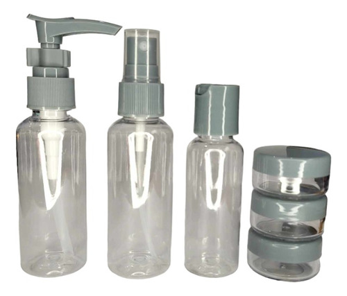 Neceser Set De Viaje X7 Higiene Botellas Cuidado Personal