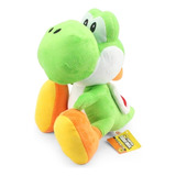 Peluche Yoshi 17 Cms. Super Mario Bros Colección Color Verde/naranja/blanco