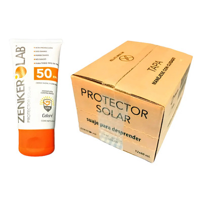 Protector Solar Zenkerlab 50fps Uso Diario Caja 12pz 60g C\u002Fu | Envío gratis