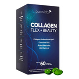 Suplemento Em Cápsulas Pura Vida Premium Collagen Flex Beauty Colágeno Em Pote De 60ml 60 Un