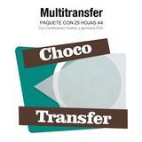 Paquete Con 25 Chocotransfer Para Impresión Comestible