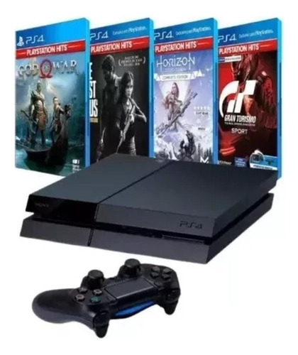 Ps4 Playstation 4 Nota Fiscal Garantia + 1 Jogo  Brinde 