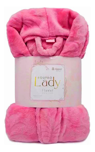 Roupão Plush Lady Feminino Flannel Macio Manga Longa Appel