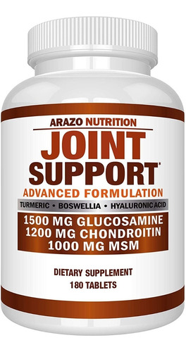 Arazo Joint Support Glucosamina Condroitina Msm 180 Cápsulas