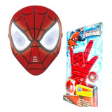 Guante Lanza Disco Y Mascara Con Luz Y Sonido Spiderman