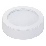 Foco Panel Led 10w Sobrepuesto Redondo Blanco Cálido