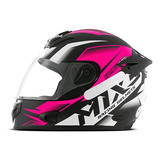 Capacete Masculino Fechado Mixs Mx2 Storm Fosco Cor Rosa Fosco Tamanho Do Capacete 56