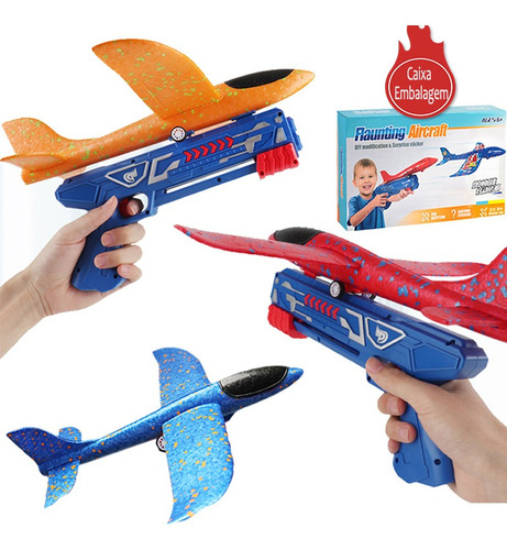 Brinquedo Lançador Avião Com Catapulta Ao Ar Livre Para C