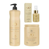 Kit Argan Ossono Shampoo 900ml+mascara De Kilo+oro Liquido