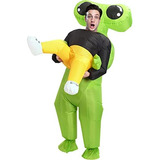 Disfraz Inflable De Alien Adultos, Traje Divertido De E...