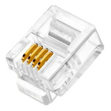 Kit 10 Peças Plug Modular Rj11 4x4 - Telefone