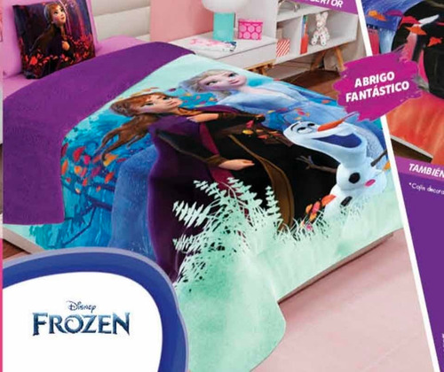 Cobertor Con Borrega Frozen Individual Providencia