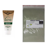 Argila Pura Verde 500g E Acne Esfoliante Renovador