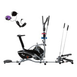 Bicicleta Elíptica Combo 10 En 1, Volante Spinning Escalador