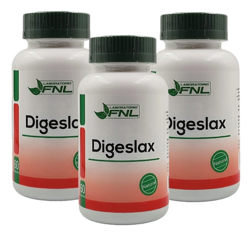 Pack 3 Digeslax 60 Cáps C/u Digestión Aloe Vera Inulina Anís