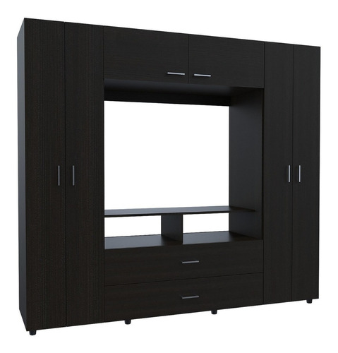 Closet Modern Tv Homey 6 Puertas 190x200x49 Cms