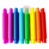  Pop Tube - Pop It Tubo X 6 Piezas Colores Pequeños