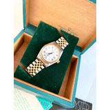 Reloj Rolex Date Just 16013 Combinado Full Set Glamdvt 