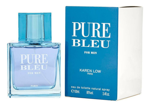 Perfume Karen Low Pure Bleu For Men Edt Masculino 100ml Volume Da Unidade 100 Ml