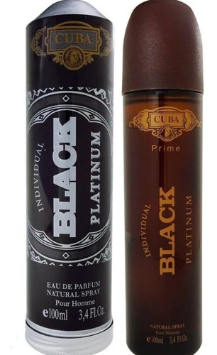 Perfume Cuba Black Platinum Original 100 Ml