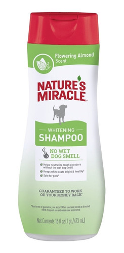 Shampoo Para Perro,pelo Blanco,neutraliza Olor,nature Miracl