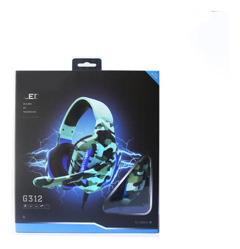 Auriculares Gamer Para Ps4 Xbox Pc G312 Led Cable 2mts