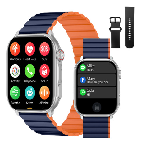 Kieslect Smartwatch Amoled Tela 2.01' Bluetooth 5.2 Xiaomi 