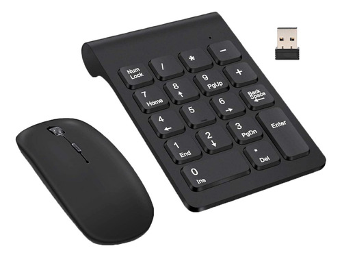 Extensões Sem Fio De Teclado Numérico De 2,4 G Com Mouse Par