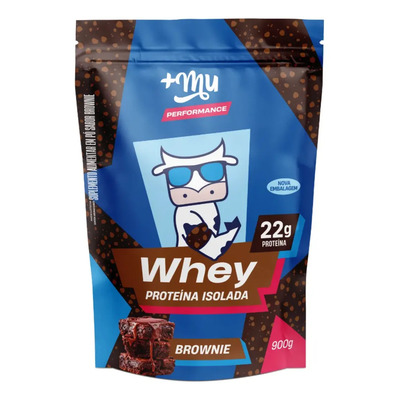 Proteína Whey Isolado +Mu Sabor Brownie 900g Refil 22g\u002Fdose | Frete grátis