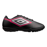 Chuteira Umbro Cannon Society Infantil Preto/rosa