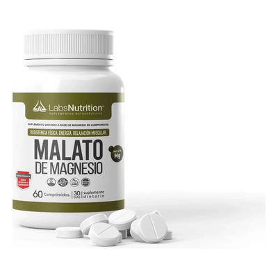 Malato de Magnesio Labs Nutrition Comprimidos Sin Sabor 60 Uds Sin Gluten Ni Lactosa | MercadoLibre