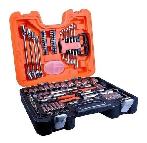 Kit Caja Juego Set Herramientas Llave Tubos 91 Pz S910 Bahco