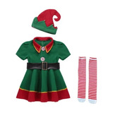 Disfraz Duenda - Vestido Elfo - Disfraz De Duende De Navidad