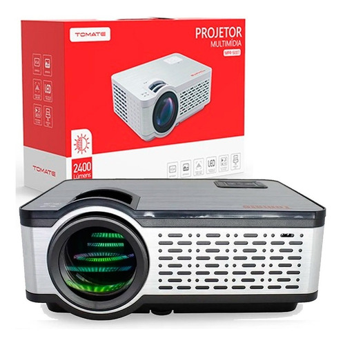 Projetor Tomate 2.400 Lumens Data Show Hdmi/ Vga Vídeo/áudio